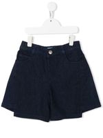 Simonetta short en jean à ourlet asymétrique - Bleu