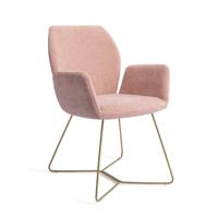 Jesper Home Eetkamerstoel 'Misaki' Beehive Gold, kleur Anemone