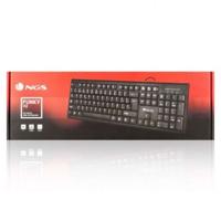 Toetsenbord NGS NGS-KEYBOARD-0344 Zwart Qwerty Spaans