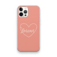 Forever heart: iPhone 12 Pro Transparant Hoesje