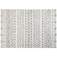 Beliani - ASPANI - Vloerkleed - Beige|Grijs - 160 x 230 cm - Polyester