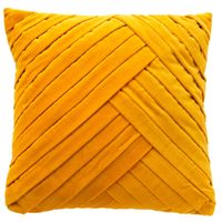 Dutch Decor - GIDI - Kussenhoes 45x45 cm - velvet - effen kleur - Golden Glow - geel - thumbnail