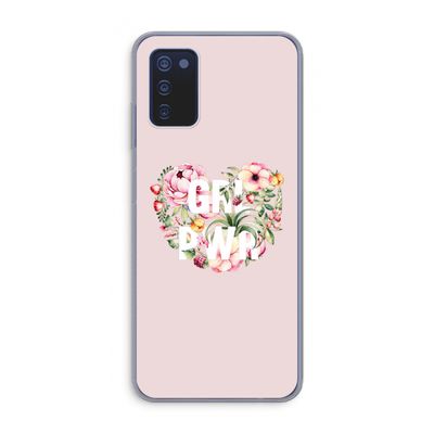 GRL PWR Flower: Samsung Galaxy A03s Transparant Hoesje