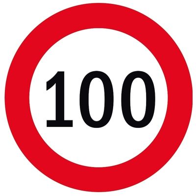 50x Bierviltjes 100 jaar thema stopborden