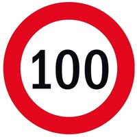 50x Bierviltjes 100 jaar thema stopborden