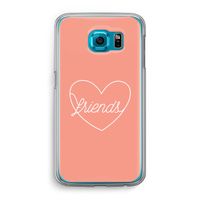 Friends heart: Samsung Galaxy S6 Transparant Hoesje