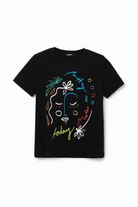 Arty T-shirt van 100% katoen - BLACK - L