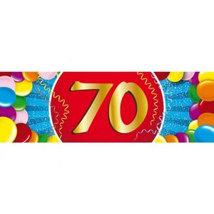 Leeftijdversiering 70 jaar sticker