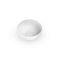 Waskom Opbouw EH Design Stresa 230x230x115 mm Rond Thin Edge Solid Surface Mat Wit - thumbnail