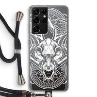 Oh Deer: Samsung Galaxy S21 Ultra Transparant Hoesje met koord