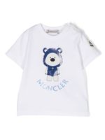 Moncler Enfant t-shirt en coton stretch à imprimé graphique - Blanc