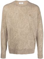 ETRO logo-embroidered wool jumper - Tons neutres