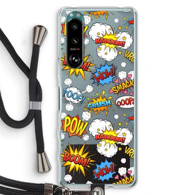 Pow Smack: Sony Xperia 5 III Transparant Hoesje met koord