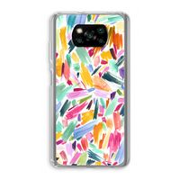 Watercolor Brushstrokes: Xiaomi Poco X3 NFC Transparant Hoesje