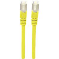 Intellinet 736725 RJ45 Netwerkkabel, patchkabel CAT 6A S/FTP 10.00 m Geel Folie afscherming, Afscherming gevlochten, Halogeenvrij 1 stuk(s)