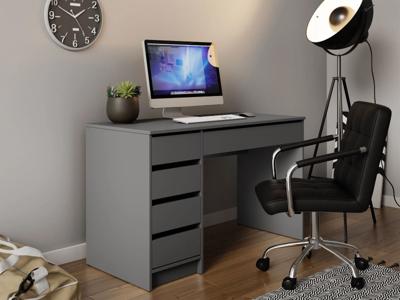 Bureau ADARAS 5 lades grijs