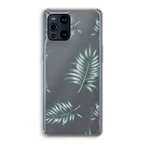 Simple leaves: Oppo Find X3 Transparant Hoesje