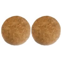 2x stuks inlegvellen kokos voor hanging basket 30 cm - kokosinleggers - Plantenbakken - thumbnail