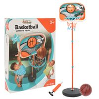 VidaXL Basketbalset draagbaar verstelbaar 133-160 cm