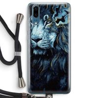 Darkness Lion: Huawei P20 Transparant Hoesje met koord