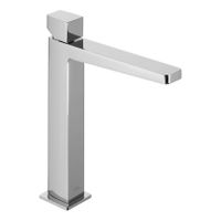Wastafelkraan Tres Slim | Opbouw | Mengkraan | Hoog model | 1-knop | Vierkant | Chroom