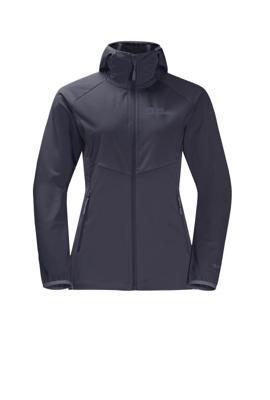 Jack wolfskin Go Hike Jas Dames Softshell Graphite XL