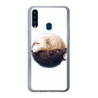Yin Yang Wolves: Samsung Galaxy A20s Transparant Hoesje