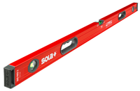 Sola Alu waterpas BIG RED 3/200, 200cm 3 libellen 0,50mm/m 2 handgrepen - 01219701 01219701 - thumbnail