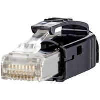 Metz Connect RJ45-stekker zwart Cat.6 Class EA 1401505012-E Stekker Zwart 1 stuk(s)