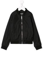 DSQUARED2 KIDS veste bomber à logo imprimé - Noir - thumbnail