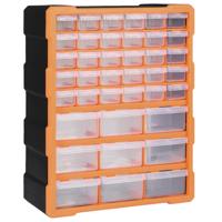 VidaXL Organiser met 39 lades 38x16x47 cm