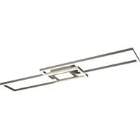 LED Plafondlamp Rond 37W + 10W Dimbaar - Mat Nikkel - Aluminium