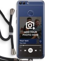 Music Player: Huawei P Smart (2018) Transparant Hoesje met koord