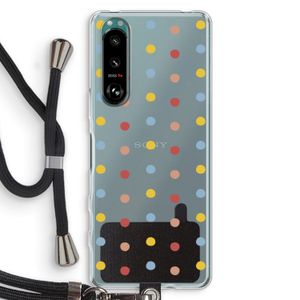 Bollen: Sony Xperia 5 III Transparant Hoesje met koord