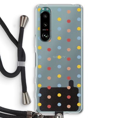 Bollen: Sony Xperia 5 III Transparant Hoesje met koord