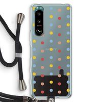 Bollen: Sony Xperia 5 III Transparant Hoesje met koord