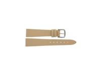 Horlogeband Universeel 1031356.19 Leder Beige 19mm