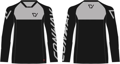 CONWAY shirt met lange mouwen "freeride jersey ls" freeride jersey ls size s black/grey