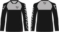 CONWAY shirt met lange mouwen "freeride jersey ls" freeride jersey ls size s black/grey