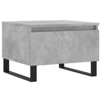 vidaXL Salontafel 50x46x35 cm bewerkt hout betongrijs