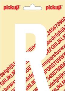 Plakletter Nobel Sticker witte letter R - Pickup