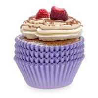 Muffin en cupcakes vormpjes - papier - paars - set 100x stuks - Dia 11 cm Muffin en cupcakes vormpjes - papier - paars - set 100x stuks - Dia 11 cm
