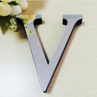 2 PC'S Home Decoratie creatieve persoonlijkheid Engelse letters acryl spiegel 3D DIY muur stickers (V)