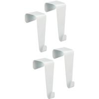 Deurhaken - 4 stuks - metaal - deurkapstok - badkamer haak - 4 cm