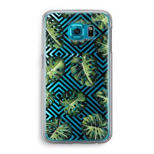 Geometrische jungle: Samsung Galaxy S6 Transparant Hoesje