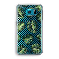 Geometrische jungle: Samsung Galaxy S6 Transparant Hoesje