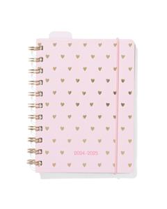 HEMA Schoolagenda 24/25 Met Spiraal 15x11 Hartjes