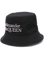 Alexander McQueen sac seau à logo brodé - Noir