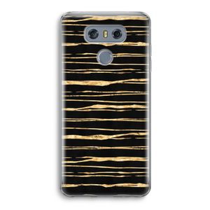 Gouden strepen: LG G6 Transparant Hoesje