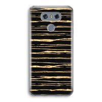 Gouden strepen: LG G6 Transparant Hoesje